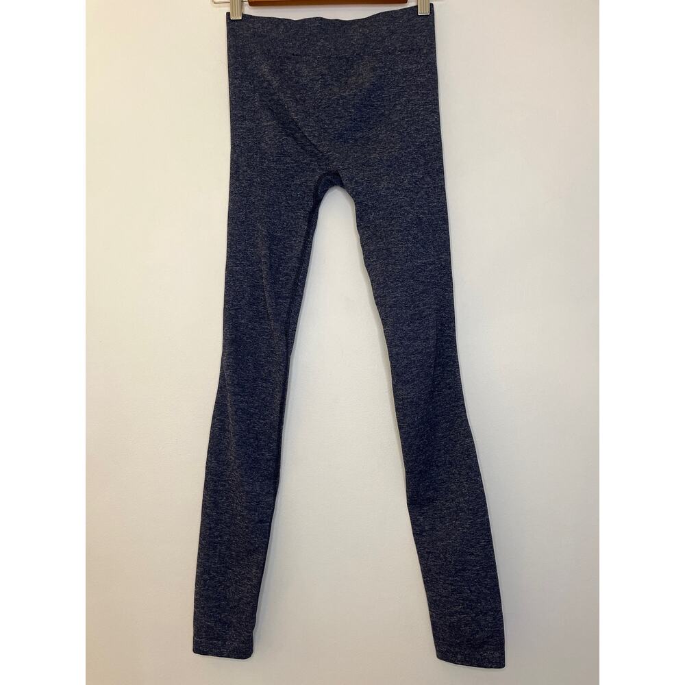 Adidas Neo Womens Ribbed Knit Leggings Size S Navy Athleisure Athletic NWT - Picture 2 of 9
